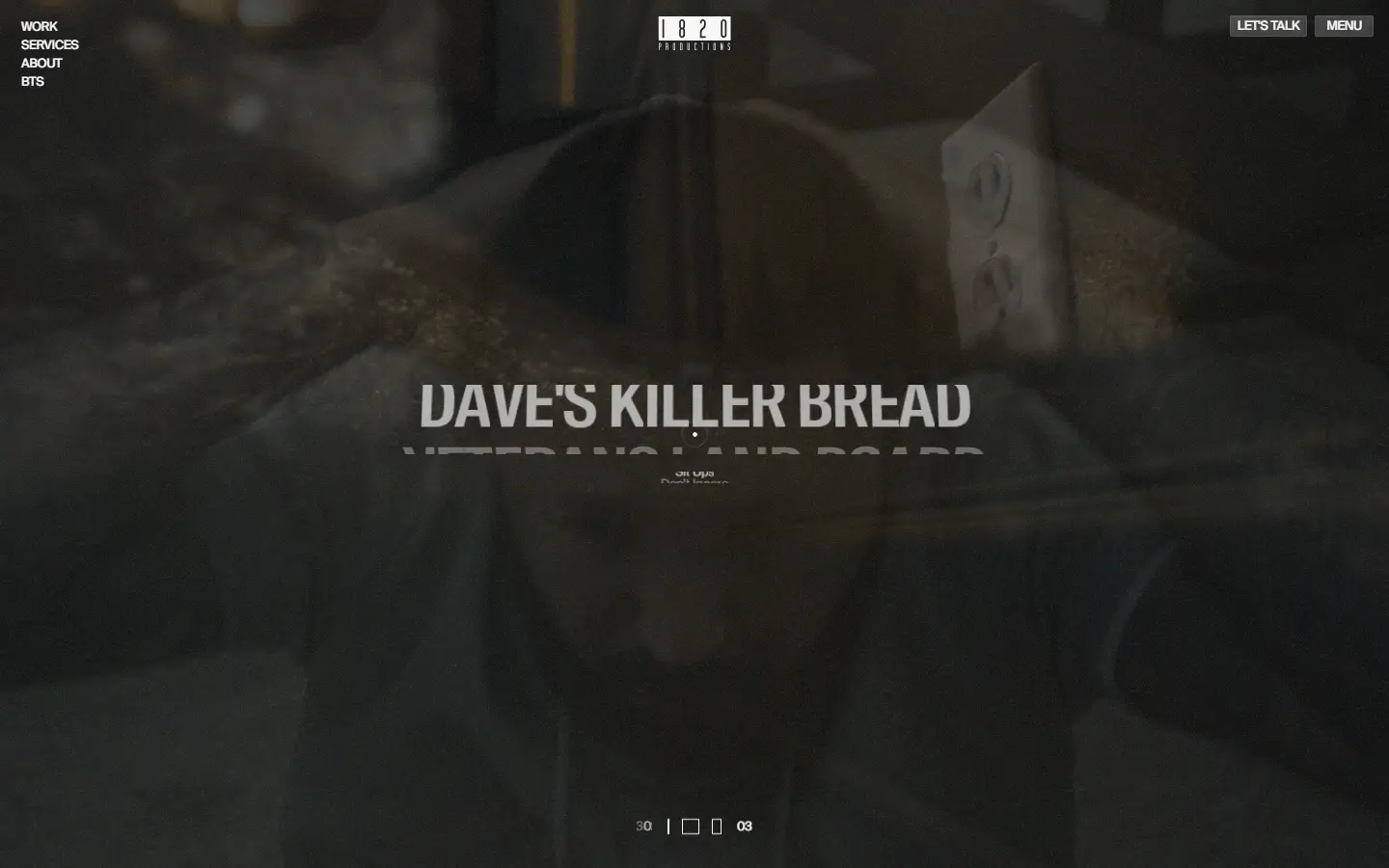 1820 Productions homepage