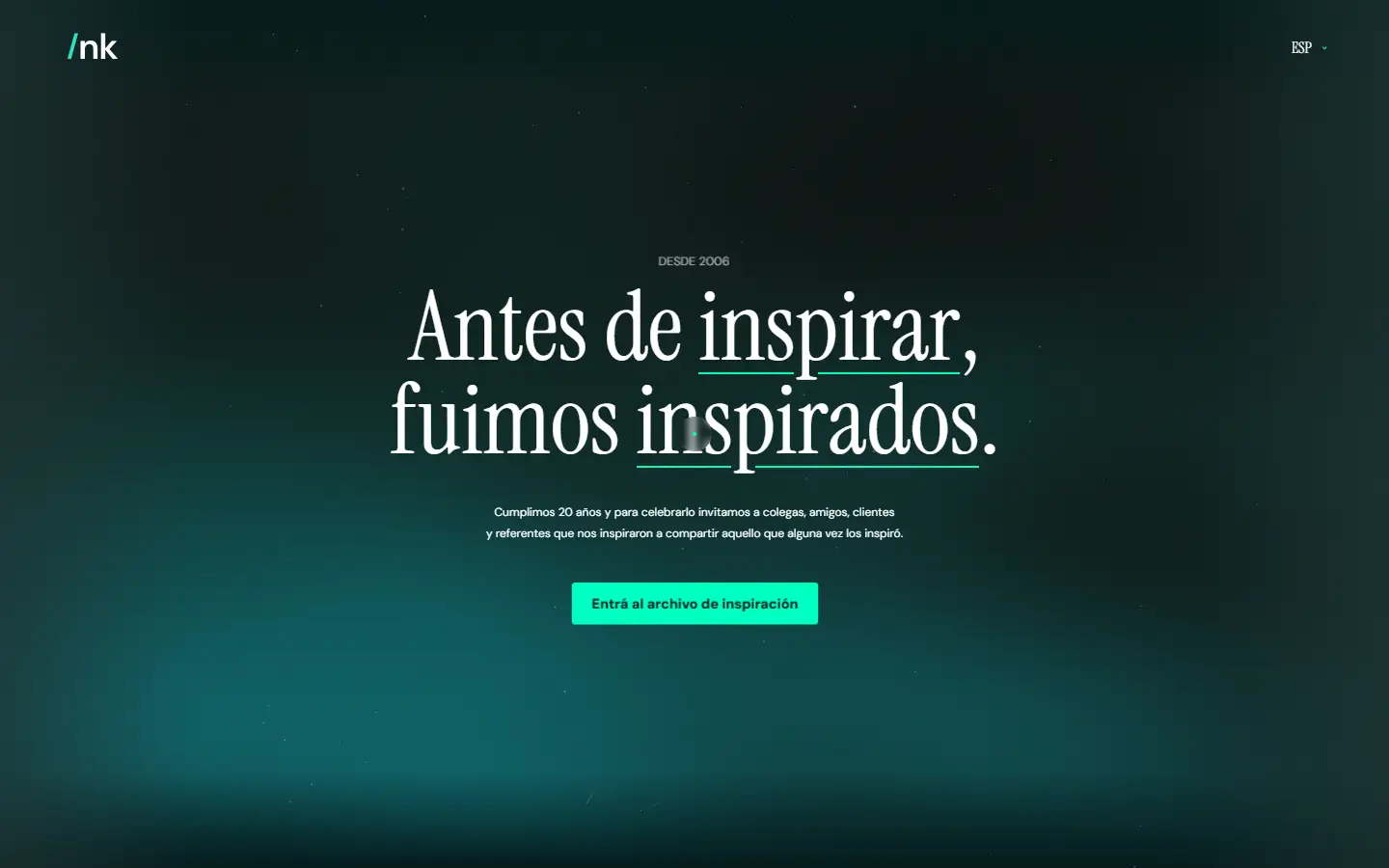 20 Years Inspired by People homepage