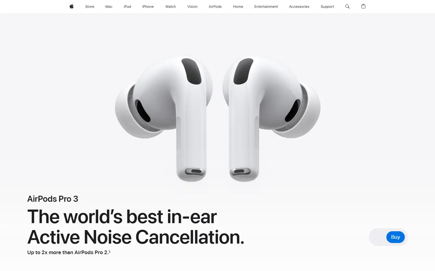Apple AirPods Pro homepage