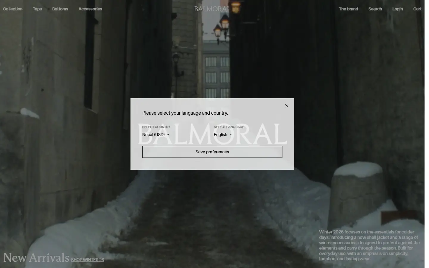 Balmoral homepage