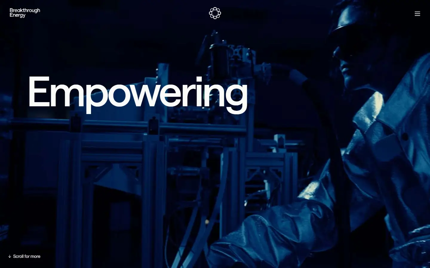 Breakthrough Energy homepage