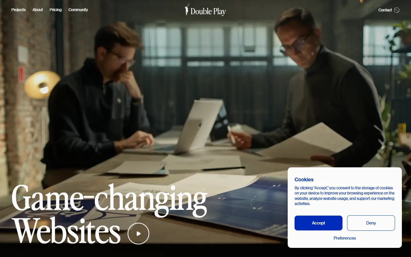 Double Play homepage