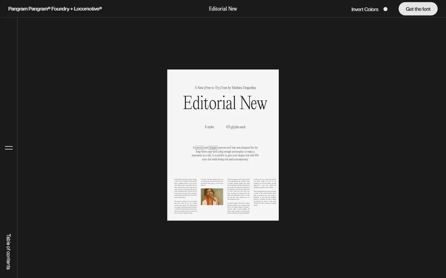 Editorial New homepage