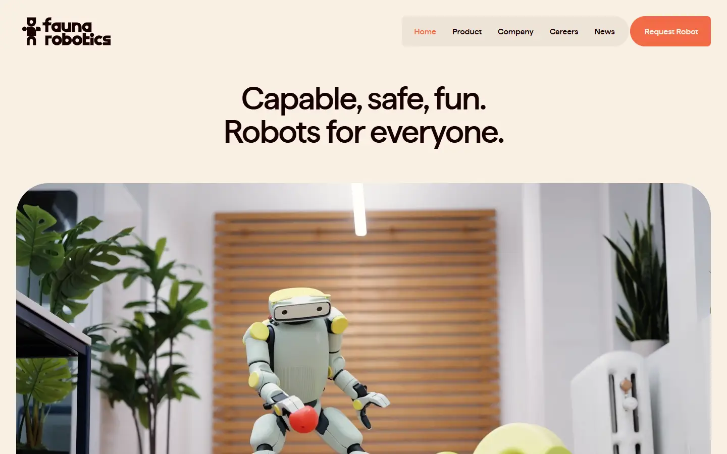 Fauna Robotics homepage