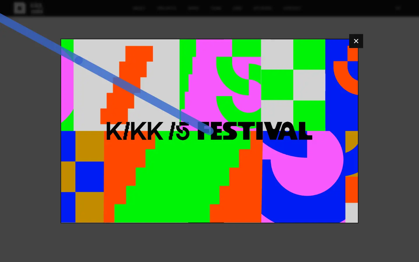 KIKK Festival 2016 homepage