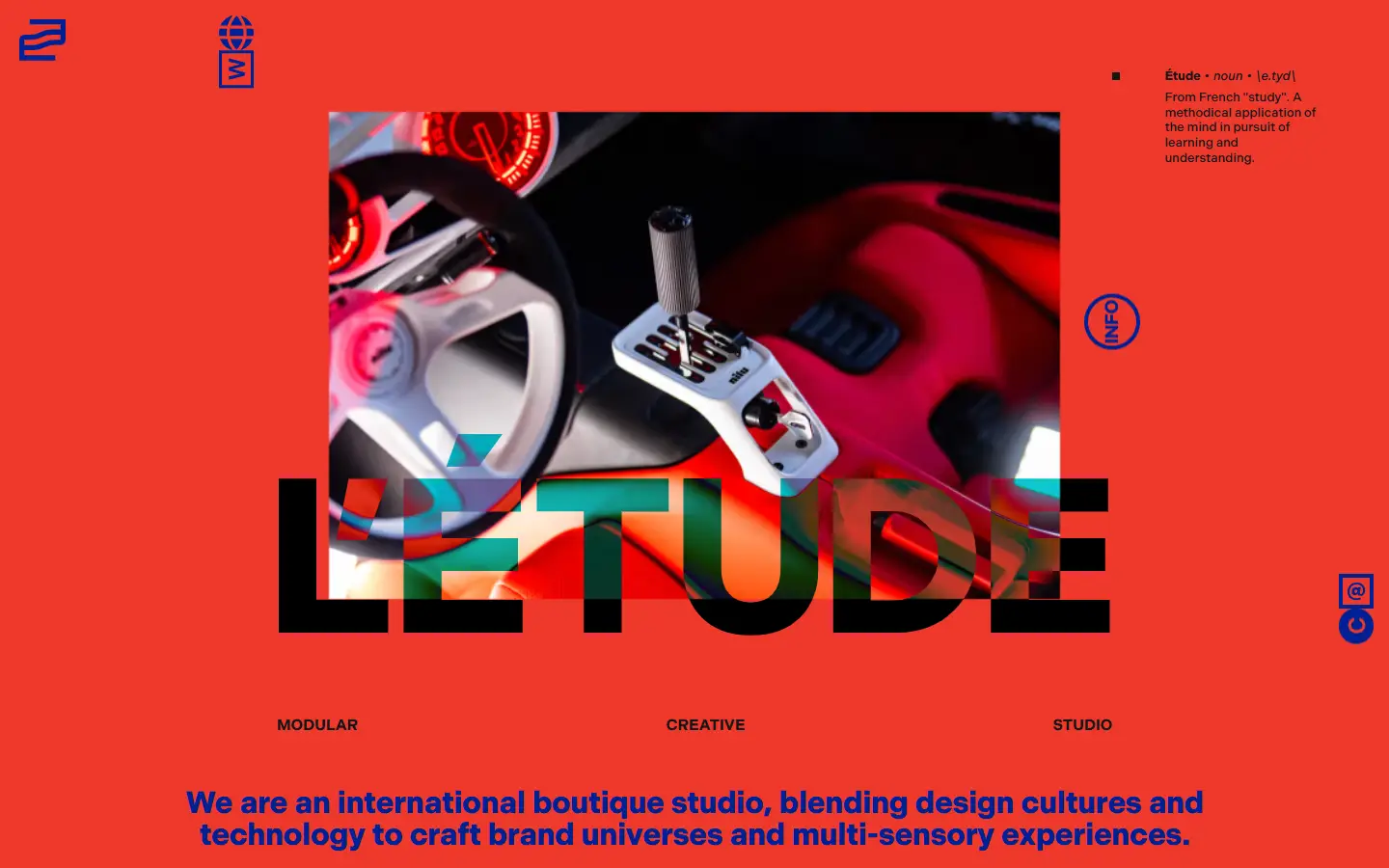 L'Étude - Creative Studio homepage