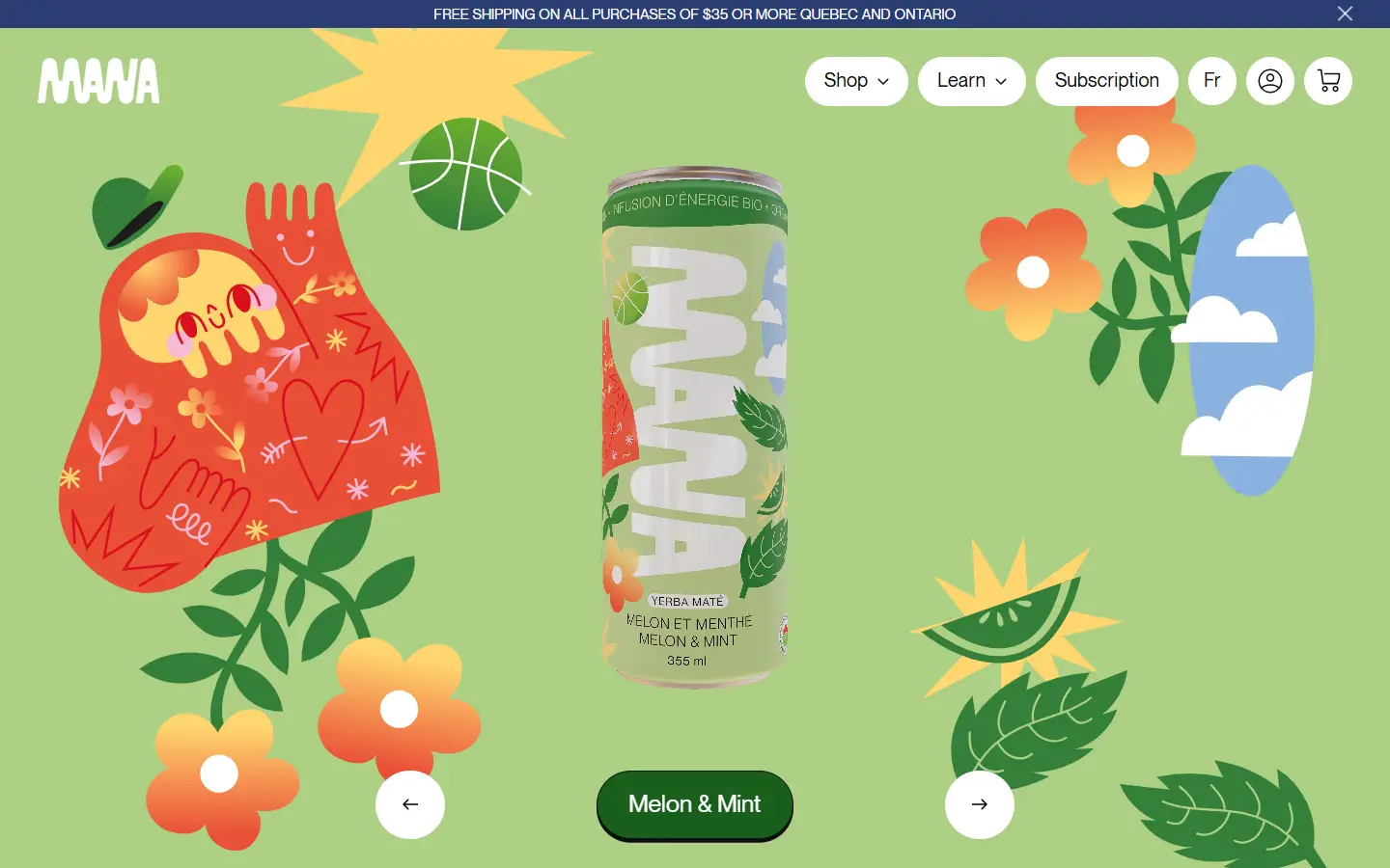 Mana Yerba Mate homepage