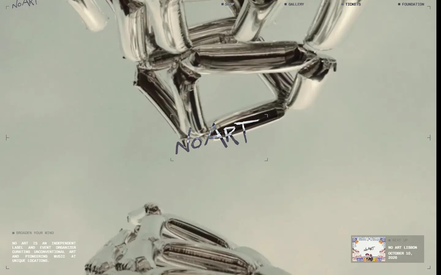 No Art homepage