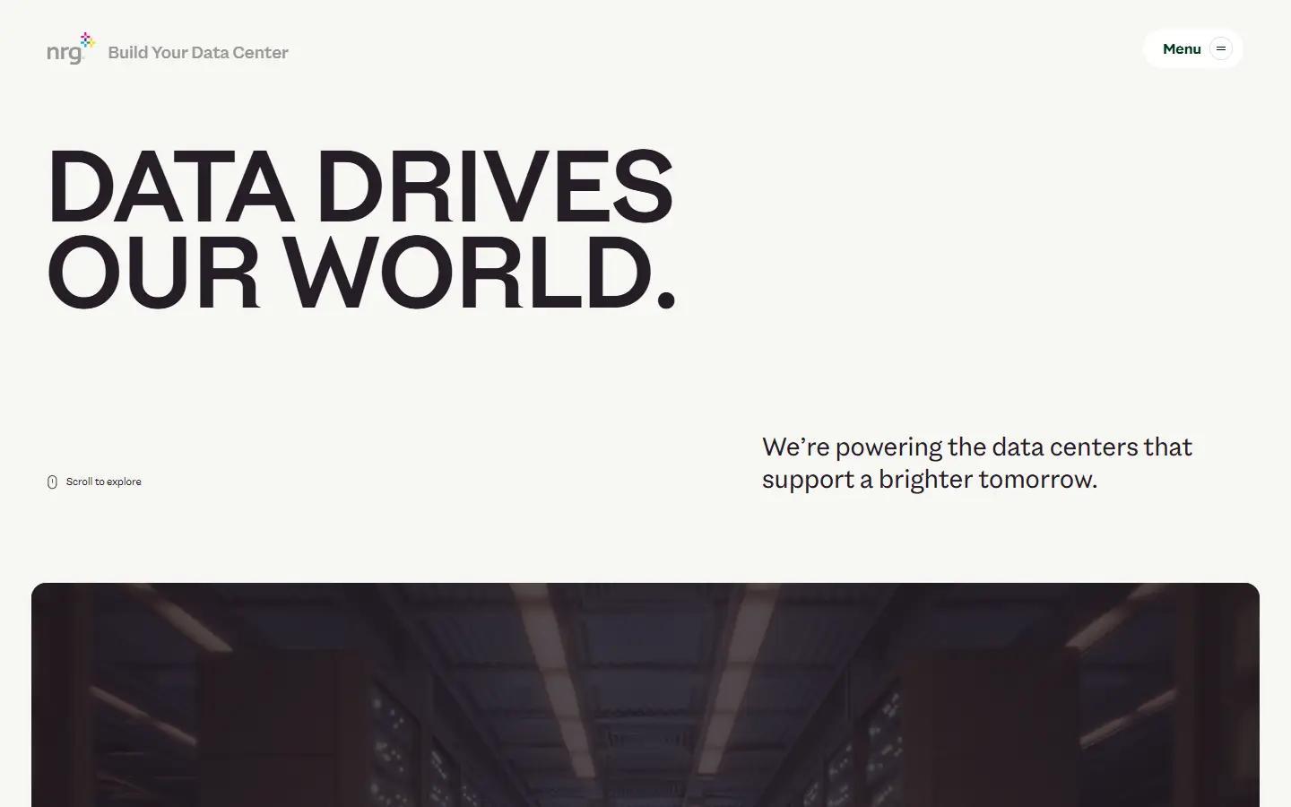 NRG | Build Your Data Center homepage