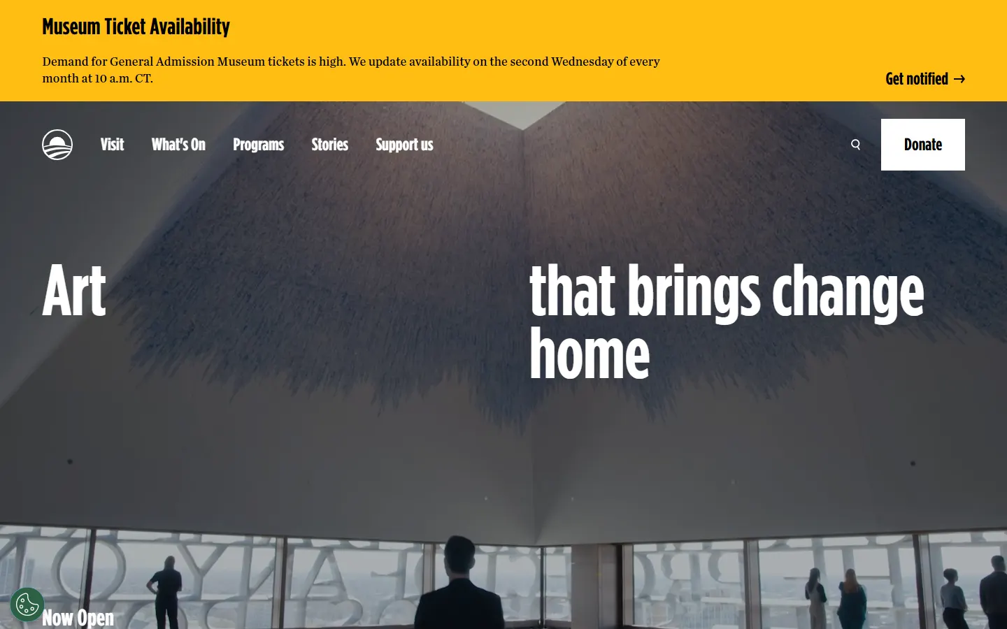 Obama Foundation homepage