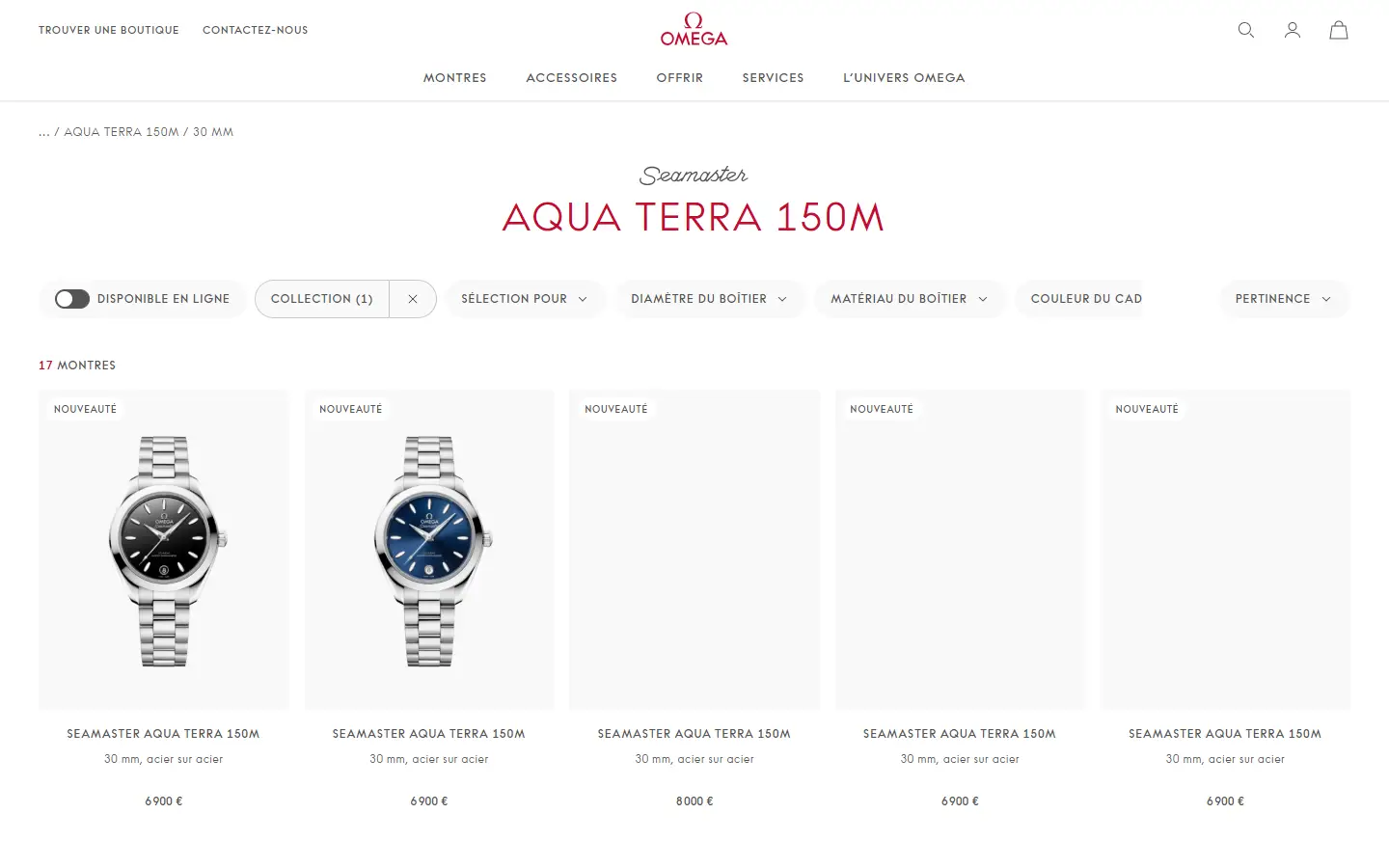 Omega My Little Secret homepage