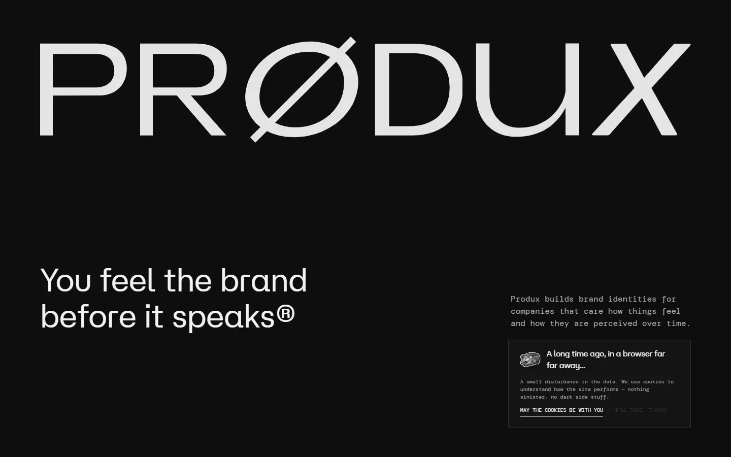 Produx Design homepage