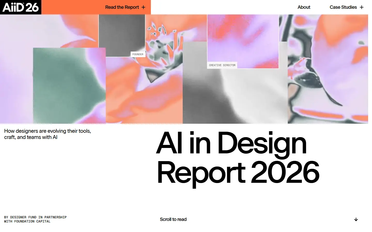 AI in Design Report 2026 homepage