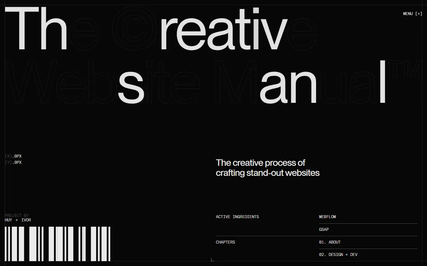 The Creative Website Manual™ homepage