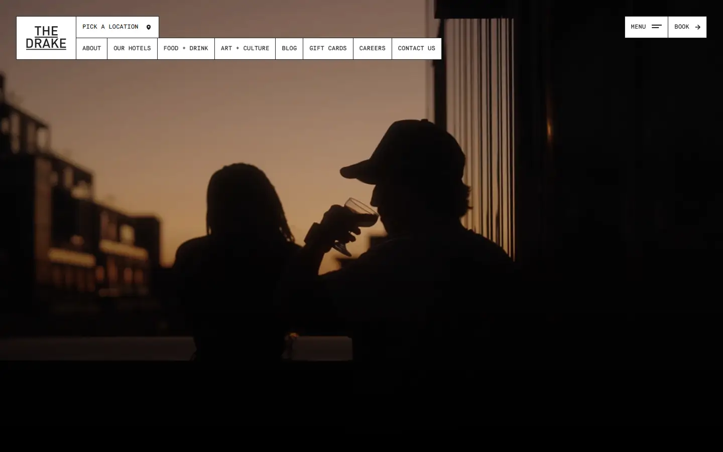 The Drake Hotel homepage