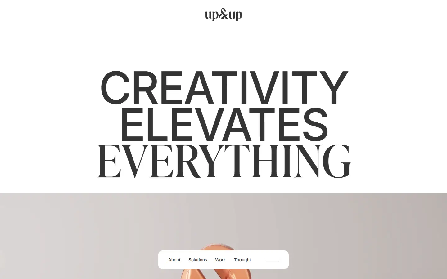 Up&Up homepage