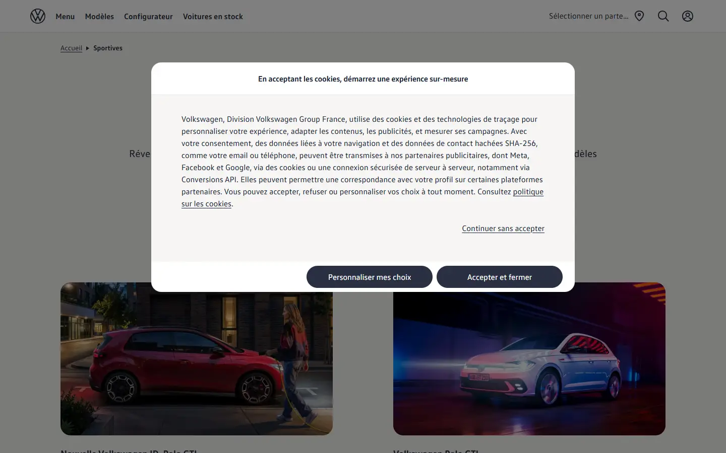 Volkswagen Sportscars homepage