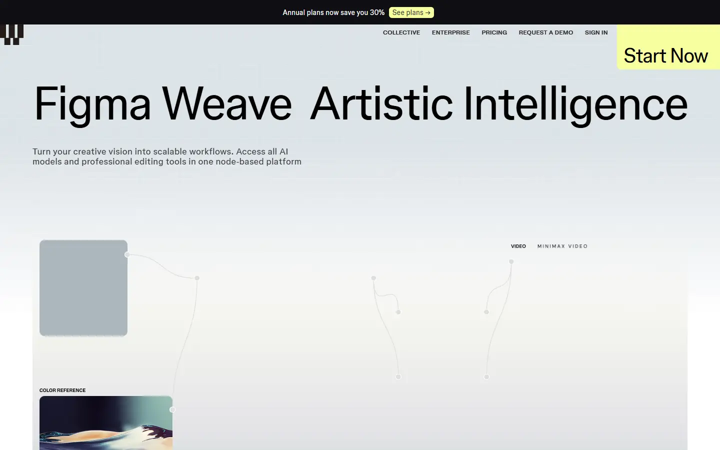 Weavy homepage