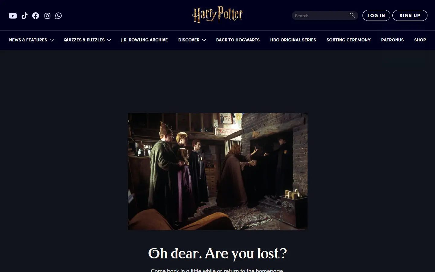 Welcome to Hogwarts homepage